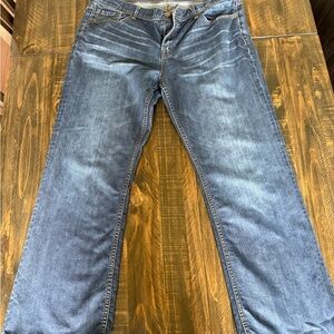 Seven Men's Straight Jeans in Faded Blue Wash